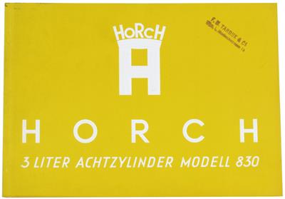 Horch "830" - Vintage Motor Vehicles and Automobilia