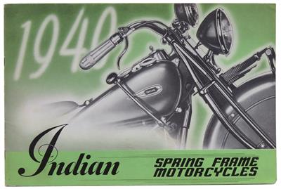 Indian "Modellprogramm 1940" - Vintage Motor Vehicles and Automobilia