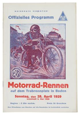 Rennprogramm "Baden 1929" - Autoveicoli d'epoca e automobilia