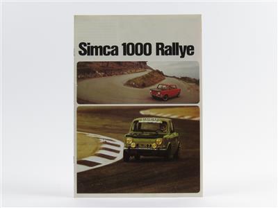Simca "1000 Rallye" - Vintage Motor Vehicles and Automobilia