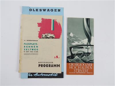 2 Stück "Programme" - Klassische Fahrzeuge und Automobilia