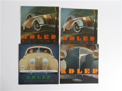 Adler "Prospekte" - Klassische Fahrzeuge und Automobilia