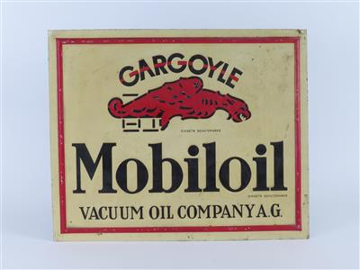Blechschild "Gargoyle Mobiloil" - Klassische Fahrzeuge und Automobilia