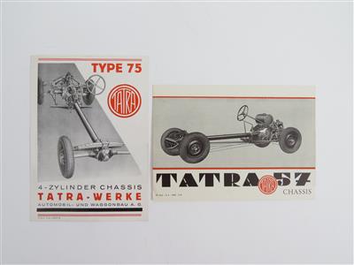 Tatra "Faltprospekte" - Klassische Fahrzeuge und Automobilia