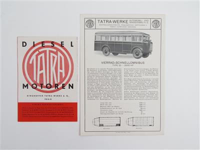 Tatra Prospekte - Klassische Fahrzeuge und Automobilia