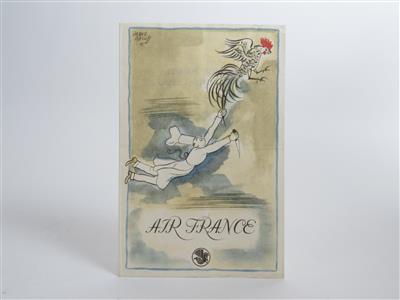 Air France "Menükarte" - Historická motorová vozidla