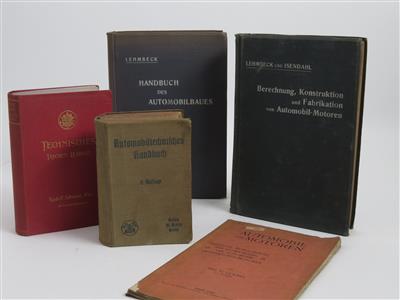 Konvolut "Bücher um 1905/15" - CLASSIC CARS and Automobilia