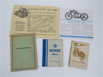 NSU, Horex, Zündapp, Adler - Historická motorová vozidla