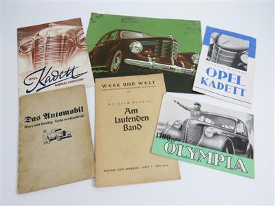 Opel "Prospekte" - Klassische Fahrzeuge und Automobilia