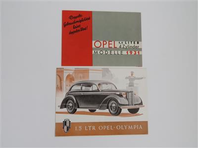 Opel "Prospekte" - Klassische Fahrzeuge und Automobilia