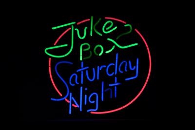 Neon-Leuchtschild "Jukebox Saturday Night" - Wurlitzer & Co