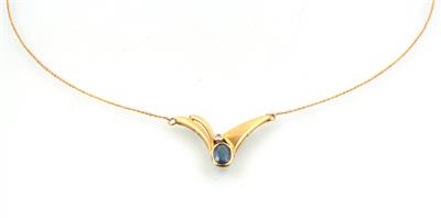 Brillant Saphir Collier - Schmuck und Uhren