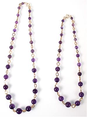 2 Amethyst Colliers - Antiques, art and jewellery