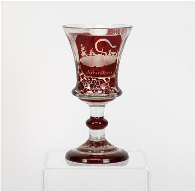 Pokalglas, um 1860 - Kunst, Antiquitäten und Schmuck