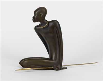 Afrikanischer Krieger, um 1950 - Kunst, Antiquitäten und Schmuck