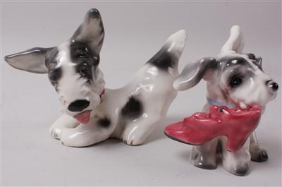 2 Hundefiguren - Kunst, Antiquitäten und Schmuck