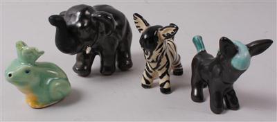 4 kleine Tierfiguren - Kunst, Antiquitäten und Schmuck