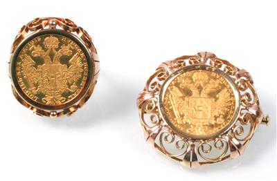 Münzschmuckgarnitur - Antiques, art and jewellery