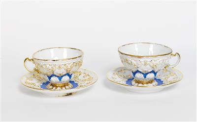 Paar Teetassen mit Untertassen - Antiques, art and jewellery