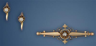 Diamantschmuckgarnitur - Antiques, art and jewellery
