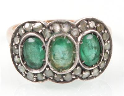 Smaragd-Damenring - Kunst, Antiquitäten und Schmuck