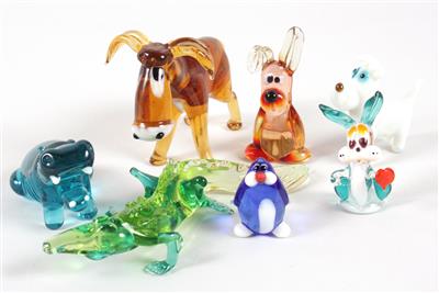 Konvolut Tierfiguren (7 Stück) - Online Auktion Kunst, Antiquitäten und Schmuck
