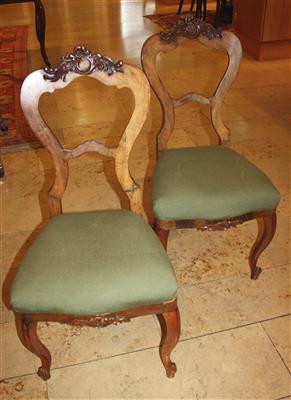 Paar Spätbiedermeier Sessel Mitte 19. Jahrhundert - Online Auktion Kunst, Antiquitäten und Schmuck