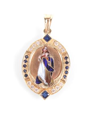 Brillant-Madonnaanhänger - Antiques, art and jewellery