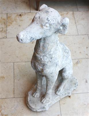 Gartenfigur "Sitzender Hund" - Antiques, art and jewellery