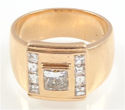 Diamantring zus. ca. 1,70 ct - online auction Kunst, Antiquitäten und Schmuck