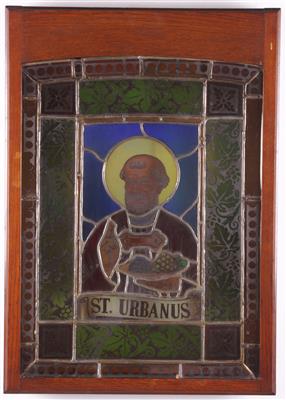 Glasbild "St. Urbanus" - Antiques, art and jewellery