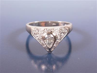 Brillantdamenring - Art and Crafts 1900-1950, Jewellery