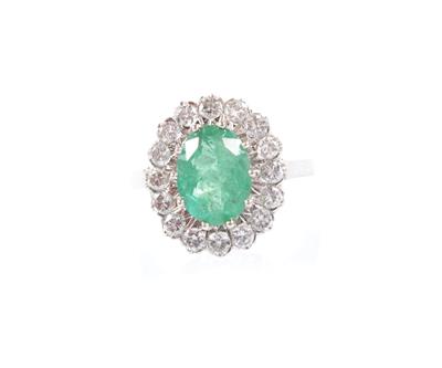 Smaragd-Damenring - Arte, antiquariato e gioielli