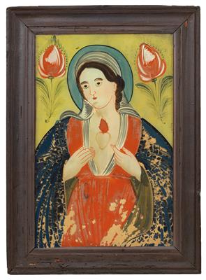 "Brennendes Herz Maria" - Kunst, Antiquitäten und Schmuck