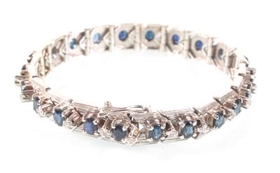 Brillant Saphir Armkette - Antiques, art and jewellery