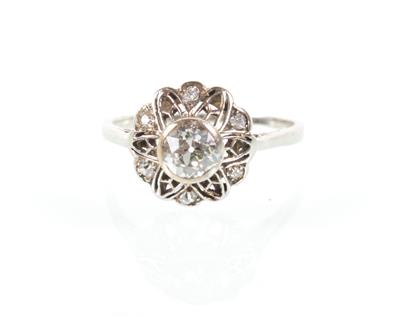Brillant Diamant Ring zus. ca.0,55 ct - Kunst und Antiquitäten