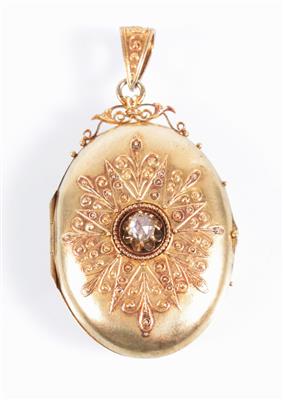 Diamant Medailon - Kunst und Antiquitäten