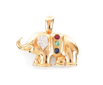 Elefantanhänger - Arte, antiquariato e gioielli