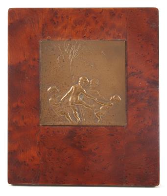 Stehbilderrahmen mit Bronzeplakette - Art up to 300€