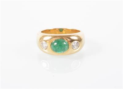 Brillant/Smaragdring - Umění, starožitnosti, šperky