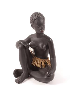Sitzende Afrikanerin - Antiques, art and jewellery