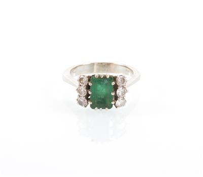 Brillant/Smaragdring - Umění, starožitnosti, šperky