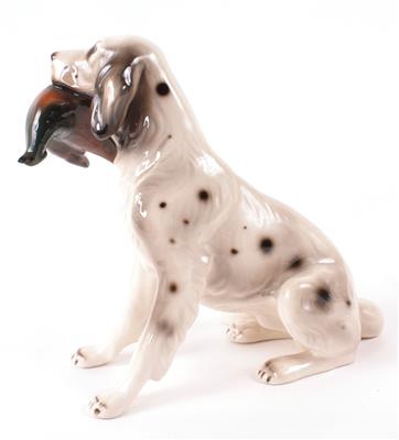 Jagdhund mit Erlegtem - Kunst bis 500€