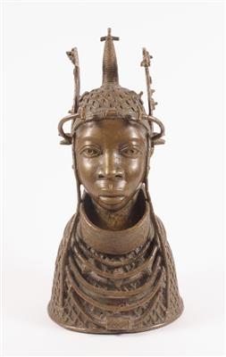 Bronzebüste "Afrikanerin mit Kopfschmuck" - Kunst, Antiquitäten und Schmuck