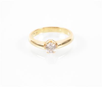Solitärring ca.0,60 ct - Antiques, art and jewellery