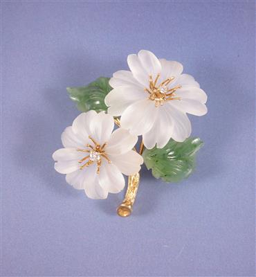 Brillantblütenbrosche - Arte, antiquariato e gioielli