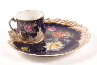 Kaffeetasse mit Untersatz - Antiques, art and jewellery