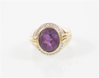 Brillant/Amethyst-Ring - Umění, starožitnosti, šperky