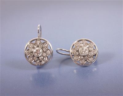 Altschliffbrillant/Diamant Ohrgehänge zus. ca. 1,5 ct - Arte, antiquariato e gioielli