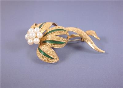 Blütenbrosche - Antiques, art and jewellery